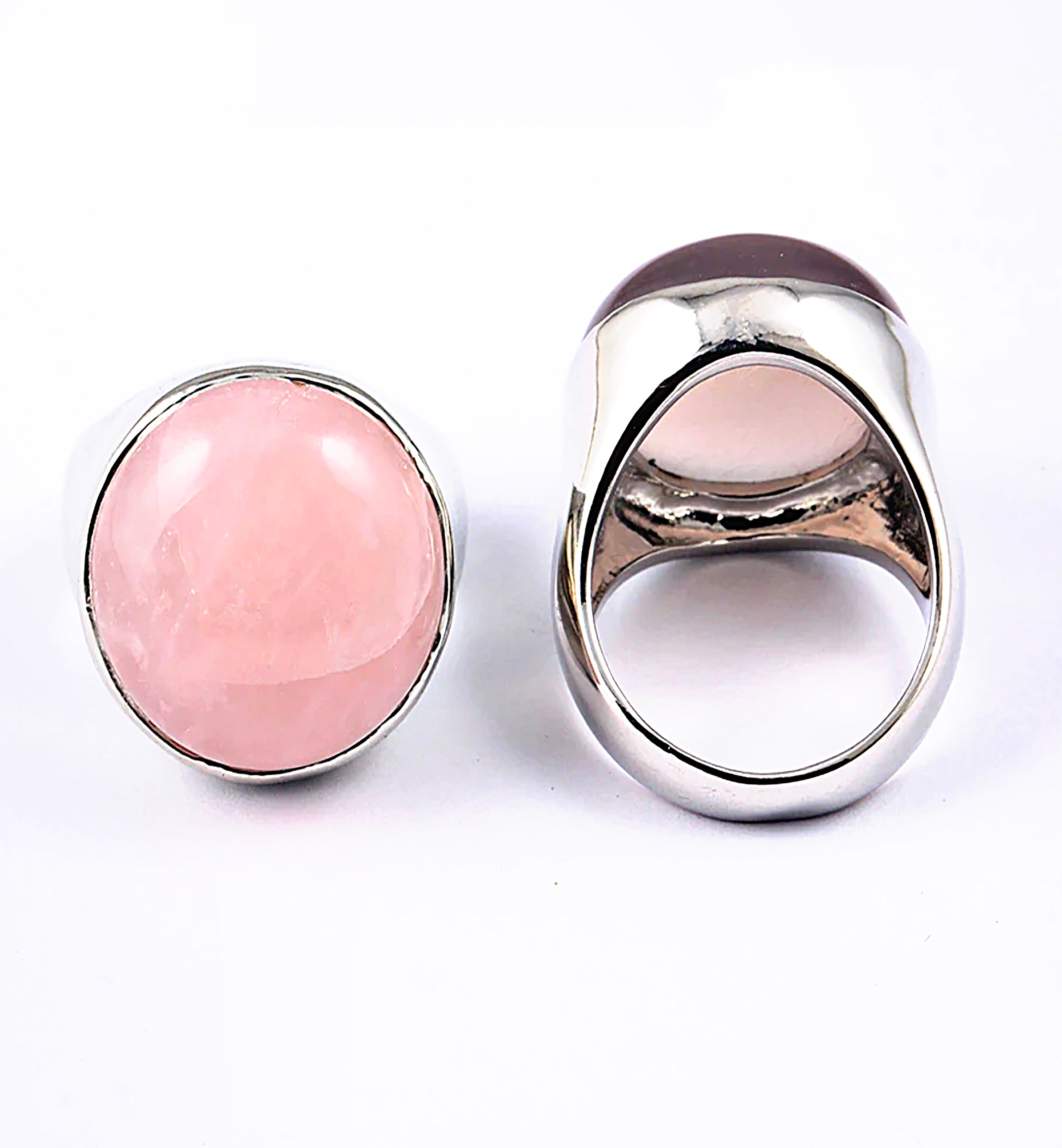 Round Pink Crystal Fashion Ring