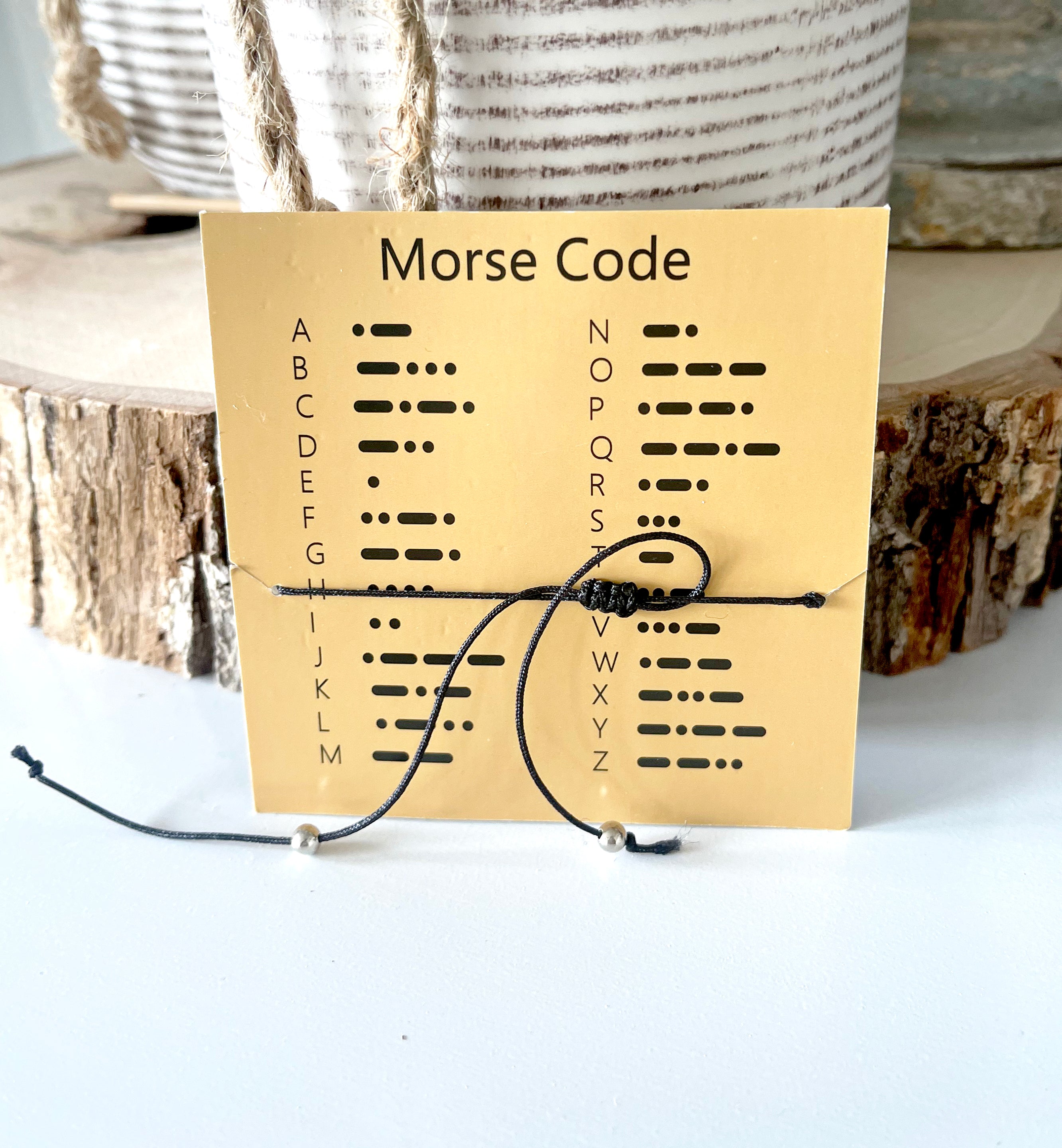 Morse Code Bracelet "I Love You"