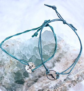 Mountain and Compass Rope Bracelets