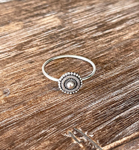 Sterling Silver Bali Small Circle Ring