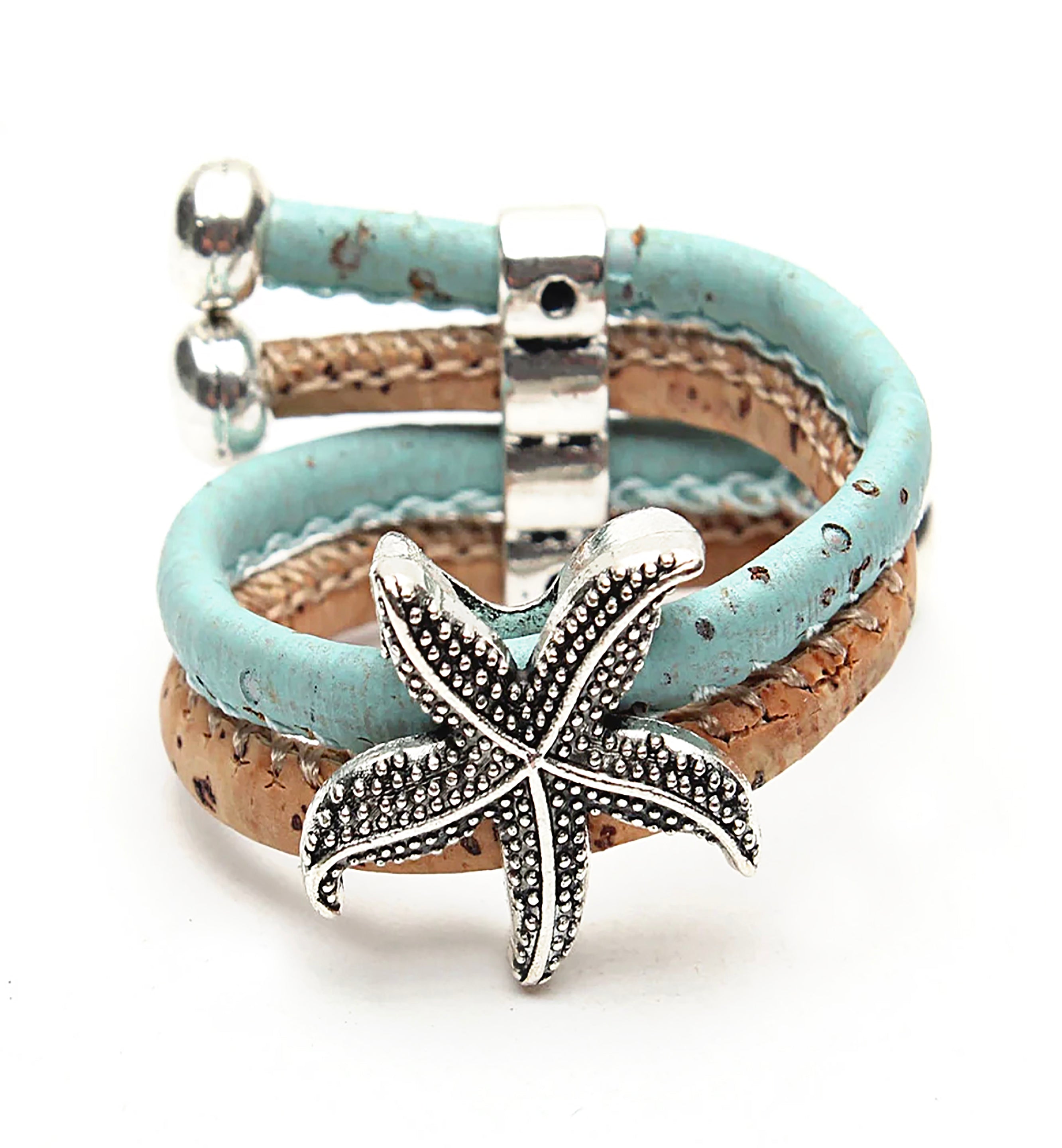 Cork Starfish Adjustable Ring