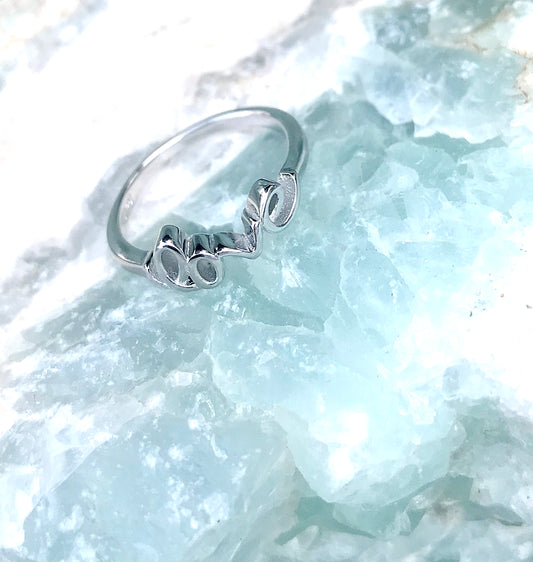 Sterling Silver Love Ring