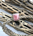 Sterling Silver Rhodochrosite Stone Ring