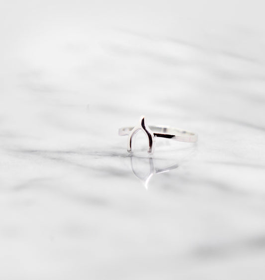 Sterling Silver Wishbone Ring