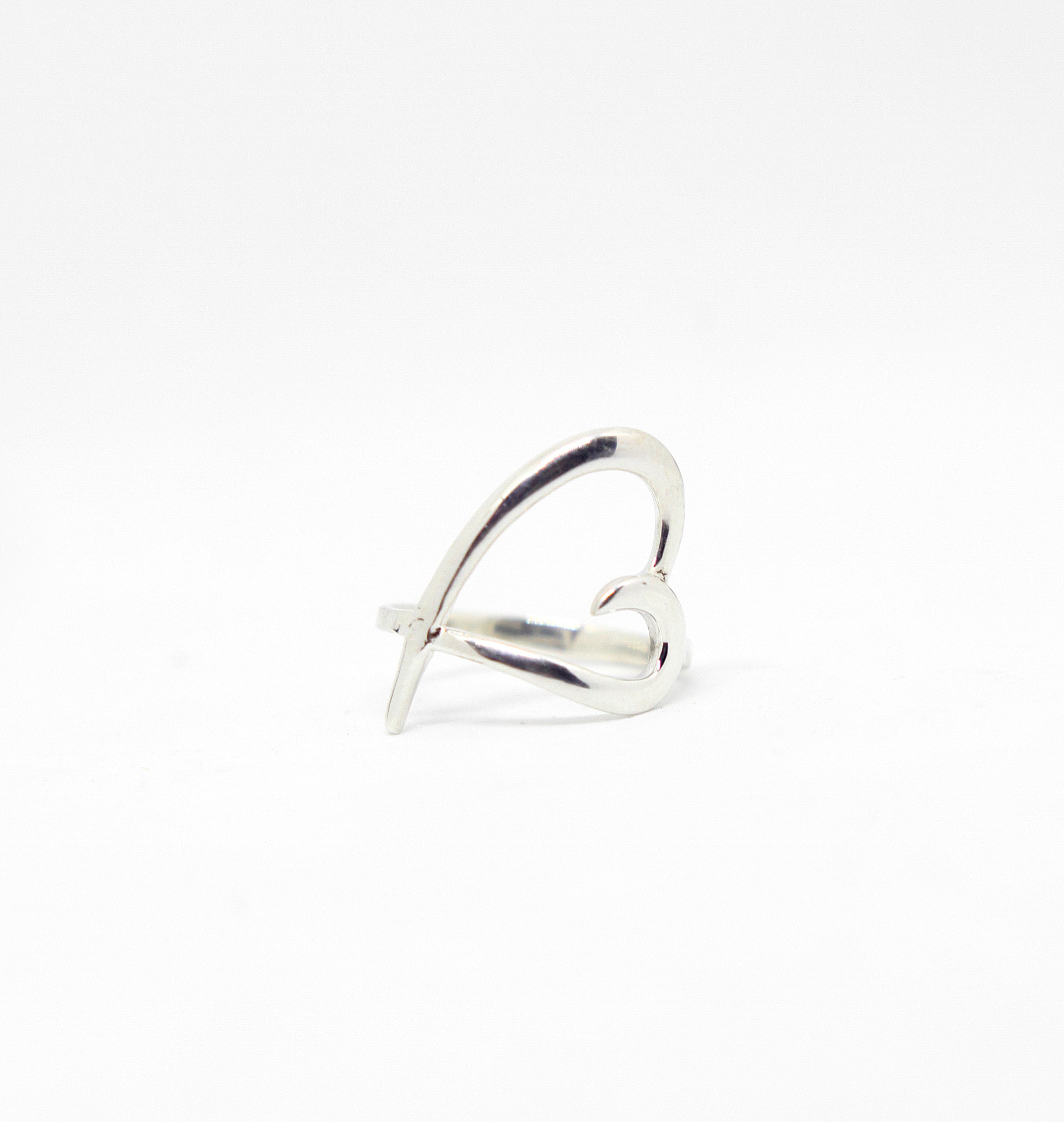 Sterling Silver - Big Heart Ring